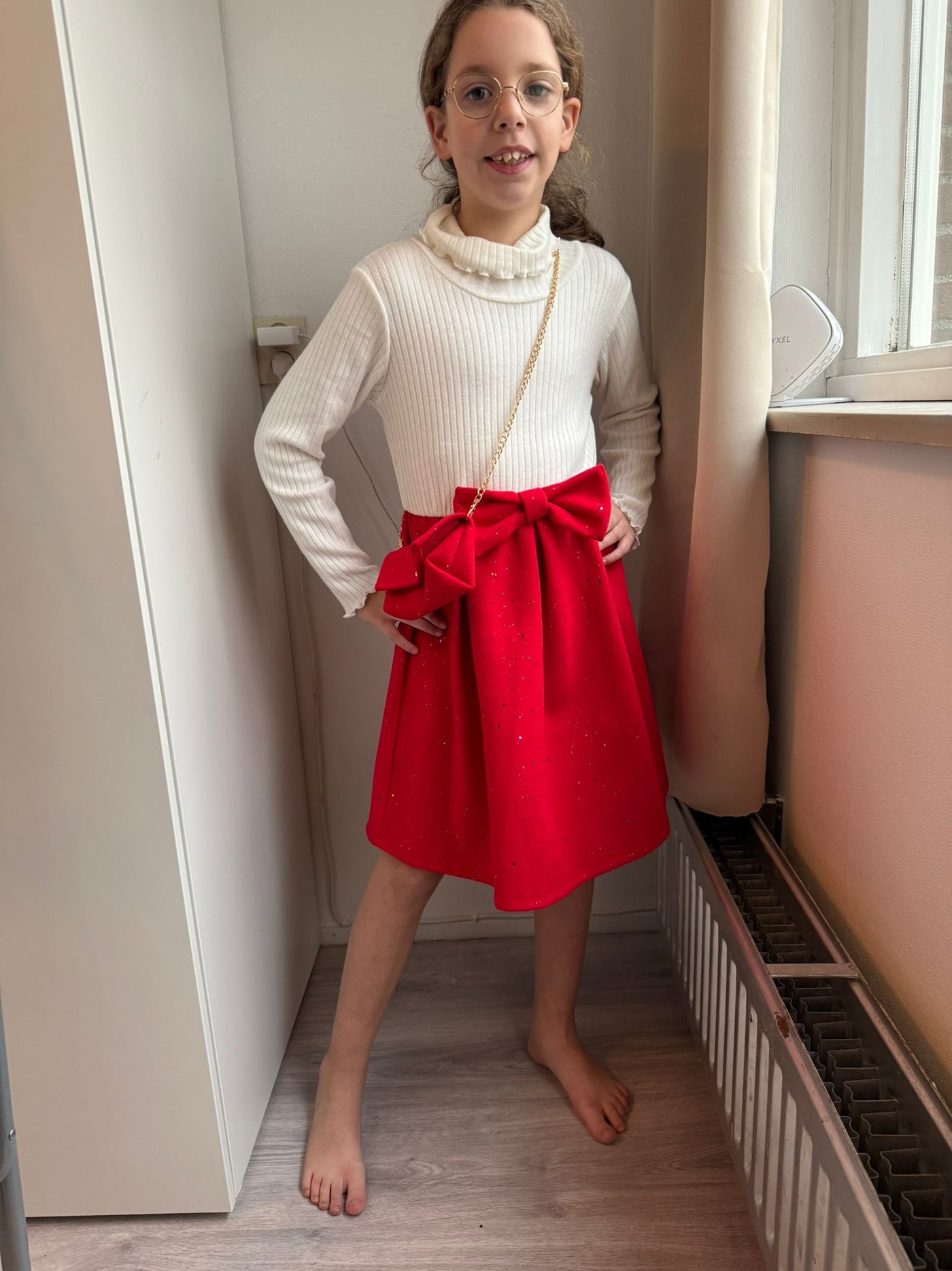 Glitter Bow Party Dress