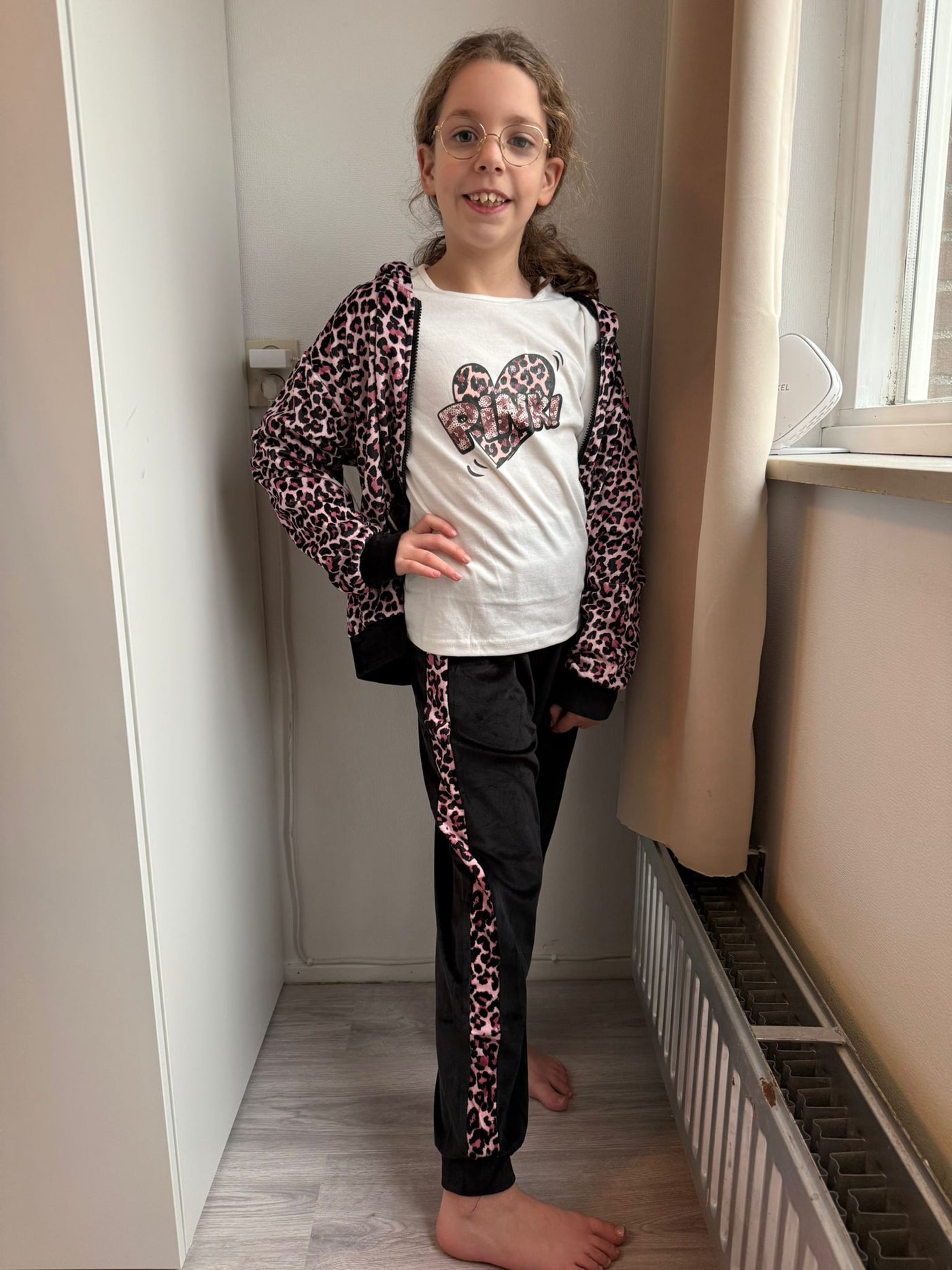 Pink Leopard Soft Tracksuit