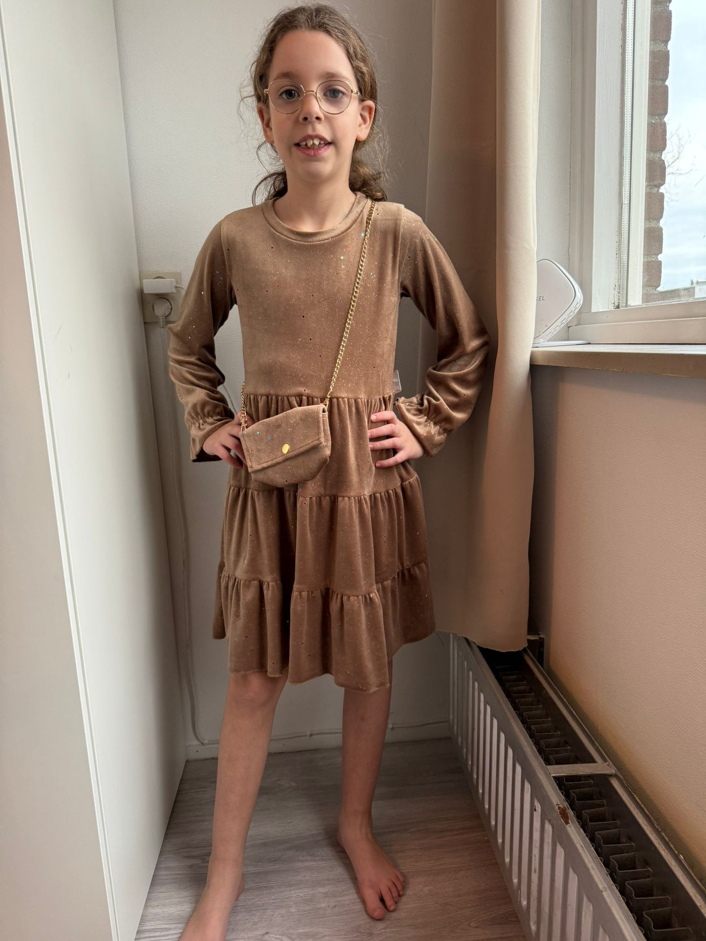 Velvet Sparkle Party Dress