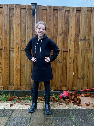 Cozy Fleece Hoodie Dress